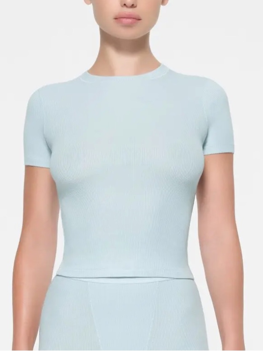 SOLD OUT New $50 Skims Cotton Rib T-shirt Size Small Color Opal